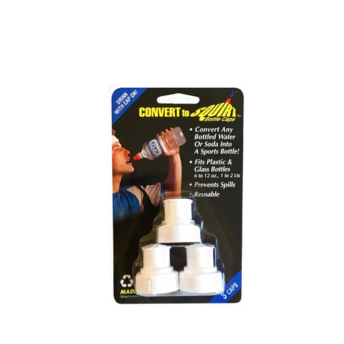 Smartwares ConvertToSquirt Bottle Caps (white), 3pack, Made in USA