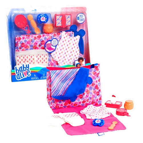 Baby Alive New Mommy Kit and Accessories, 10-pieces, Doll Not Included, Pretend Play, Kids Toys for Ages 3 Up by Just Play