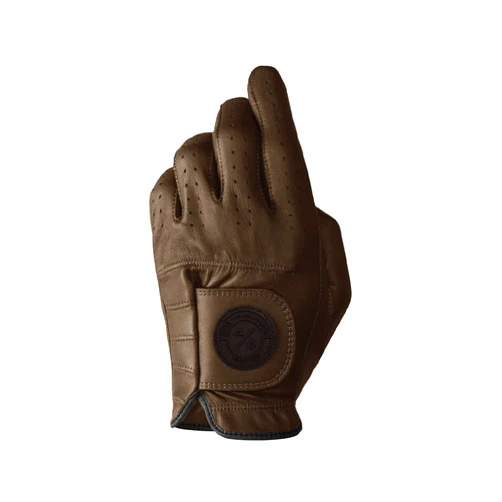 ASHER Men's Premium Mahogany Golf Glove - XXLl (goes on Left Hand)