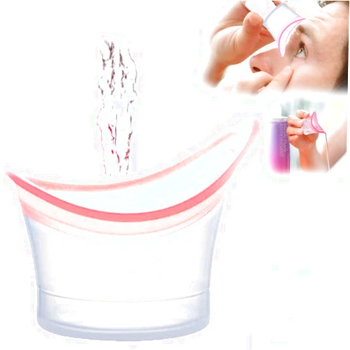 BUYBAR Eye Wash Cup，Eye Wash Bath Kit – 2pcs Silicone Eye Care Tired Eyestrain Makeup Dust Effective Eye Cleaner Treatment with Storage Container