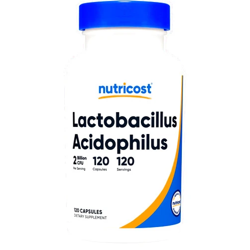 Nutricost Lactobacillus Acidophilus 2 Billion CFU Per Serving (120 Capsules)