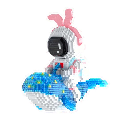 IDSIGN Astronaut Micro Mini Building Sets, Space Model Block Set with LED Lighting Kit, Cool Collectible Gift Toys for Age 14+ Adults (Not Compatible with Lego Set)