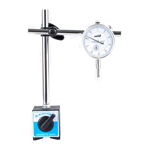 KATSU Tools Dial Test Indicator DTI Gauge 0-10mm with Magnetic Base 40111963