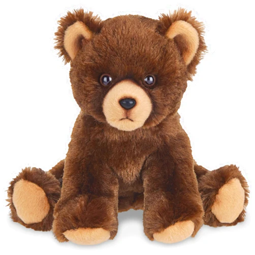 Bearington Collection Bearington Lil' Grizby The Brown Grizzly Teddy Bear Plush, 7 Inch Bear Stuffed Animal
