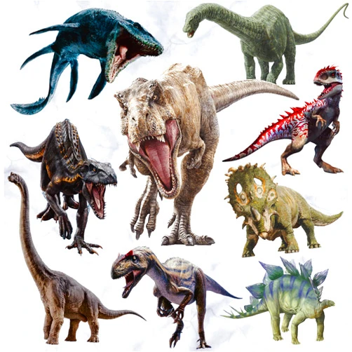 Kiddale Dinosaur Wall Stickers Decals, Peel & Stick Removable Dinosaur Wall Art Decor for Kids Boys Bedroom Nursery Playroom Living Room,Multicolor