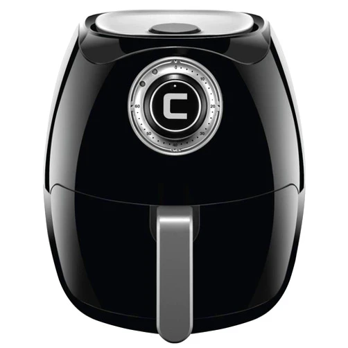 Chefman 3.6 Quart Air Fryer Oven with Space Saving Flat Basket, Oil Free Hot Airfryer w/ 60 Minute Timer & Auto Shut Off, Dishwasher Safe Parts, BPA-Free, Black