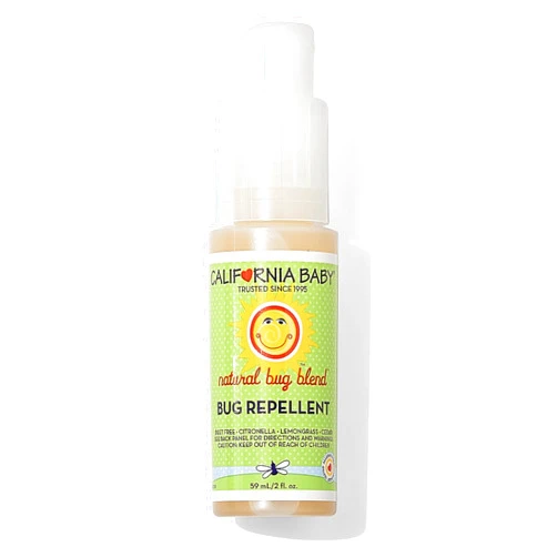 California Baby Natural Bug Repellent Spray | Citronella Bug Spray | DEET-Free | Repels Mosquitoes + Bugs | Allergy Friendly | Great Smell | Baby & Adult Insect Repellent Spray | 59 mL / 2 oz.