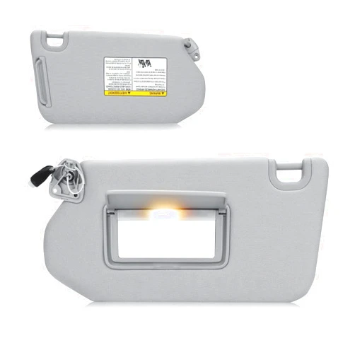 AEagle Sun Visor with Light for 2013-2018 Nissan Pathfinder, 2014-2017 Infiniti QX60, 2013 JX35, Left Driver Side Gray Sunvisor Replacement 96401-9PB0A