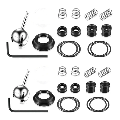 Enhon Kitchen Faucet Cartridge Repair Kit, Compatible with Delta/peerless Faucet 86970 Single Handle #70 Ball Valves and Lever Handles, Fix Dripping Faucets, Stainless Steel (4 Packs)