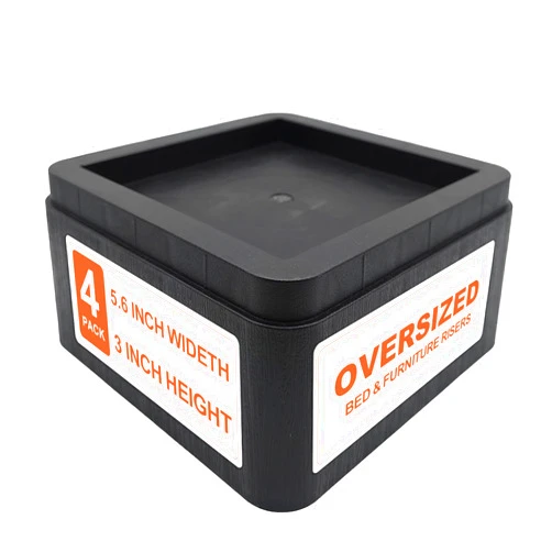 JONHWI Bed Risers, Oversized Furniture Risers Fit Up to 5.5