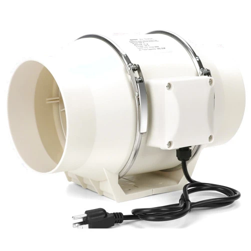 Nalle Inline Duct Fan 50W 280 CFM Ventilation Exhaust Blower Fans 4 Inch Duct Fan Efficient Quiet Copper Motor for Ducting Vents Bathroom Kitchen Grow Tents Hydroponics