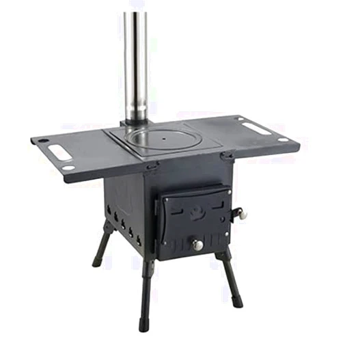 WEBTB Camping Stove Outdoor Tent Camping Stove Portable Wood Burning Stove Heating Burner Stove Small Wood Stove Burning Stove with Chimney Pipe for Tent Shelter Camping Heating Cooking