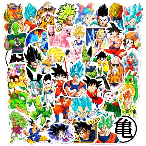 Kingmagnate Super Anime Stickers for Kids,50pcs Popular Classic Anime Sticker for Kid Teens, Cartoon Children's Manga Stickers for Water Bottle Laptop Waterproof Vinyl Decal for Girl Boy Party Gifts (Multicolor)