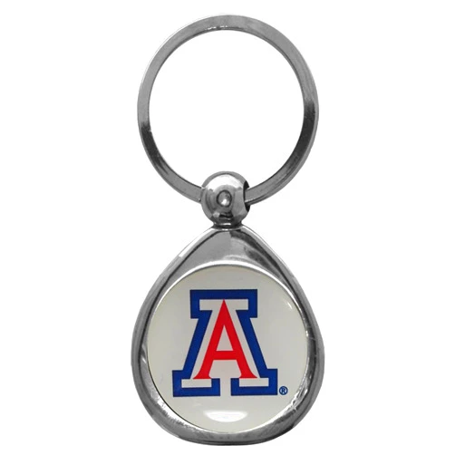 Siskiyou NCAA Siskiyou Sports Fan Shop Arizona Wildcats Chrome Key Chain One Size Team Colors