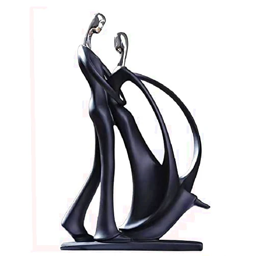 ZHUZE Quality Resin Tabletop Art Ornaments, Exquisite Handicraft Modern Simple Style Art Sculpture, Display Ornaments for Living Room, Bedroom, Office Desktop, Cabinets, Home Decor (A5)