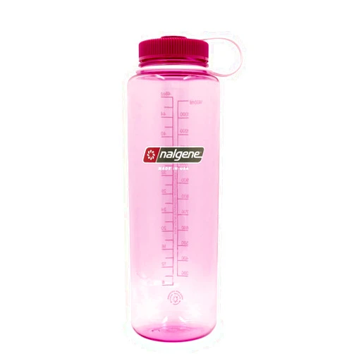 Nalgene Sustain Tritan BPA-Free Water Bottle Made with Material Derived from 50% Plastic Waste, 48 OZ, Wide Mouth, Cosmo