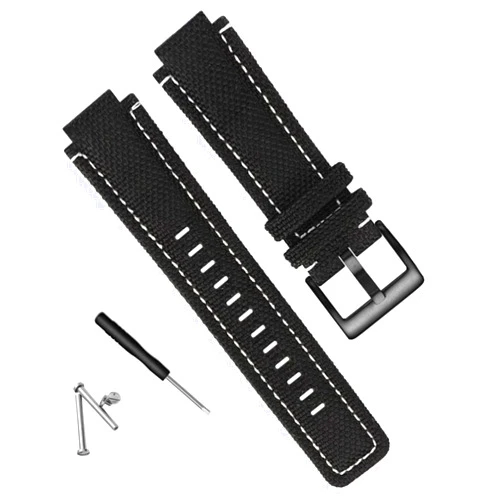 Honyeer Men Canvas Watchband Suitable For Timex Tide Compass T2N720 T2N721 T2N739 Nylon Watch Strap Replacement Accessories
