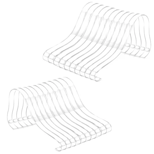 BOSMIOW 20 Pcs/10 Pair Clear Acrylic Sandal Display Stand Sandal Shaping Inner Supports Shoe Trees Shaper Inserts for Shopping Center,Shoe Retail Shop or Home Display Storage