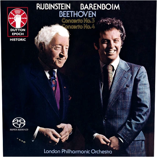 Artur Rubinstein (Artist), LUDWIG VAN BEETHOVEN (Composer), Daniel Barenboim (Conductor), LONDON PHILHARMONIC ORCHESTRA (Orchestra) & 1 more Format: Audio CD Daniel Barenboim & Artur Rubinstein - Beethoven: Piano Concertos Nos. 3 & 4 [SACD Hybrid Multi-channel]