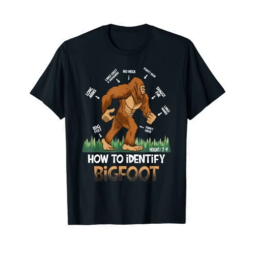Believe Bigfoot Stuffed Animal Graphic Designs How to Identify Bigfoot Yeti Sasquatch Costume Kids Adults T-Shirt