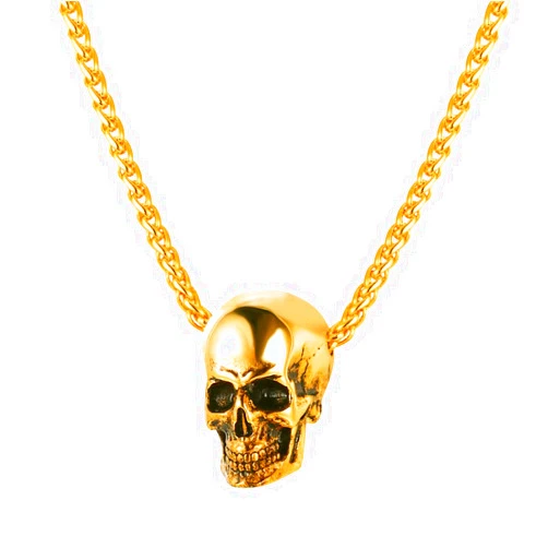 U7 Men Skull Pendant/Octopus Necklace Stainless Steel Gothic Punk Jewelry, Personalized Skeleton Head Rapper Necklaces with 22-24 Inch Chain