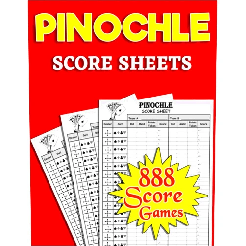 Large Scorebooks LSC Pinochle Score Sheets: 888 Score Pads for Scorekeeping – Pinochle Score Cards | Pinochle Score Pads Large Size 8.5 x 11 inches