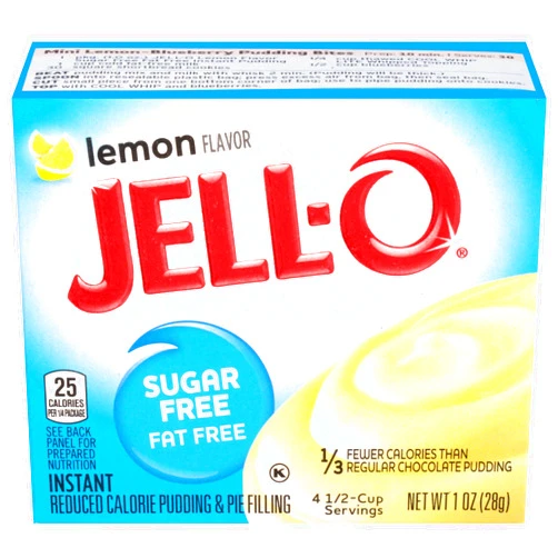 KraftHeinz Jell-O Instant Lemon Sugar-Free Fat Free Pudding & Pie Filling (1 oz Boxes, Pack of 6)