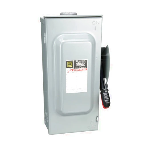 Square D by Schneider Electric Square D - HU362RB Heavy Duty Safety Switch, Non-Fusible, 60-Amp, 600V, 3-Pole, 60 HP, Outdoor
