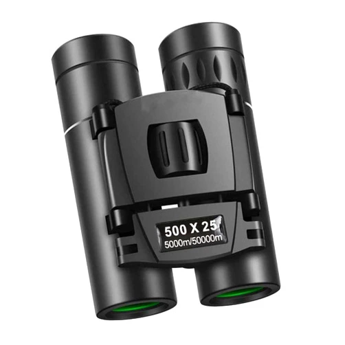 Generic 500x25 HD Powerful Binoculars 5000M Long Range Folding Mini Telescope Professional Hunting Telescope Zoom Military HD BAK4 FMC Optics for Hunting Sports Outdoor Camping Travel Outdoor Gifts