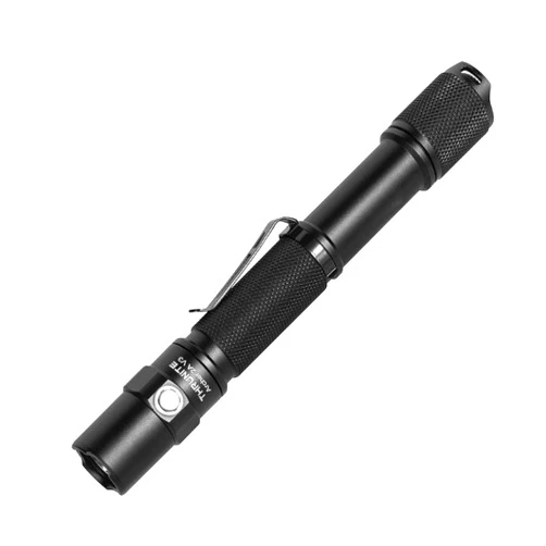 ThruNite LED Flashlight Neutral White, Archer 2A V3 450 Lumens Portable EDC AA Flashlight with Lanyard, IPX8 Water-Resistant Dual Switch Outdoor Light for Hiking, Camping, Everyday Use - Black NW