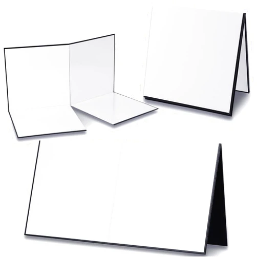 Zhanmai 4 Pcs Folding Blank Game Board, Make Your Own Game Board, Quad Fold Dry Erase Blank Game Board for School Classroom DIY Game Activities, 18 x 18 Inches