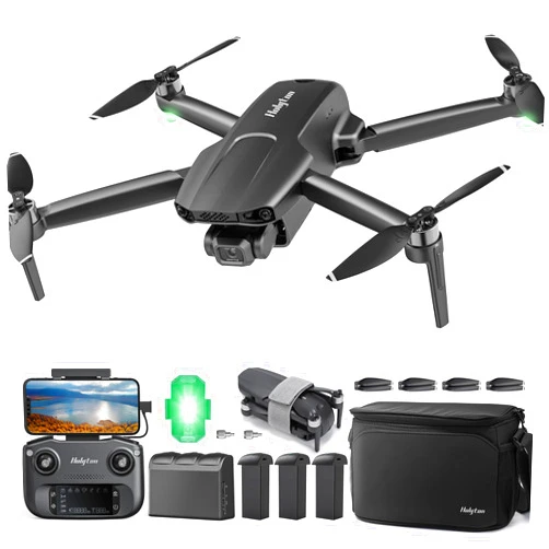 Holyton Drones with Camera for Adults 4K 3 batteries,3-Axis Brushless Gimbal Drone,10000ft 5G WiFi Transmission,93-Min Flight Time,GPS Auto Return,FAA Comply,Follow me,Fast Parallel charging Hub