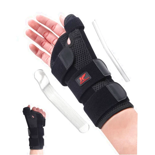 Hurmoya Wrist Brace Thumb Spica Splint Support for Carpal Tunnel, De Quervain's Tenosynovitis, Tendonitis Pain Arthritis Trigger for Man and Women (Medium - Right Hand)