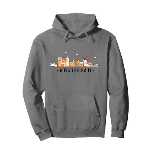 Amsterdam Niederlande Souvenirs Co. Amsterdam Skyline Vintage Netherlands Holland Retro Pullover Hoodie
