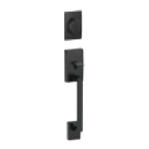 Schlage F58 CEN 622 Century Single Cylinder Exterior Entrance Handleset Lock, Matte Black (Exterior Half Only)