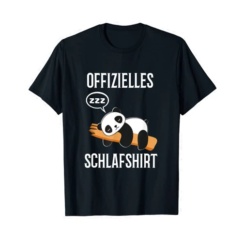 Schlafanzug Geschenkidee Langschläfer Morgenmuffel Panda Official Sleepshirt Nightdress Gift T-Shirt
