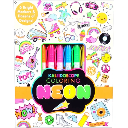By Editors of Silver Dolphin Books (Author) Kaleidoscope Coloring: Neon