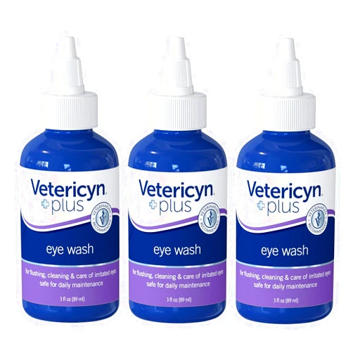 Vetericyn (3 Pack) Vetericyn Plus All Animal Eye Wash, 3 Ounces Per Pack