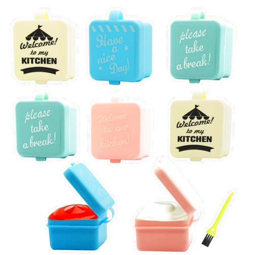 Elykorrne 8 Pack Salad Dressing Container To Go, Small Condiment Containers with Lids, Reusable Sauce Containers, Plastic Condiment Cup, Leak-proof for Lunch Bento Box Kids-4 Colors