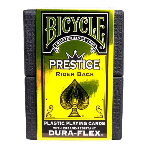 Bicycle Prestige Waterproof Plastic Playing Cards, Black Playing Cards, 100% Plastic, 1 Deck