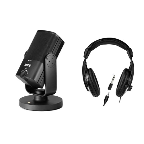 Rode NT-USB Mini Studio-Quality USB Microphone - With Headphones