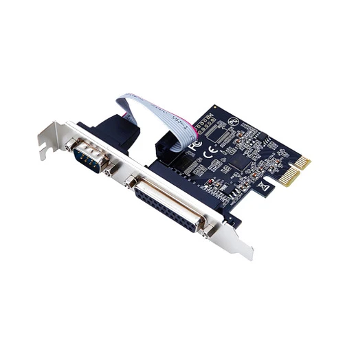 BZIZU 2-Port PCIe RS-232 DB9 Serial Port Card - Windows XP/7/8/10/11 & Linux Compatible (32/64bit) for Fast Data Transfer (PCIe1X to Serial to Parallel Port)