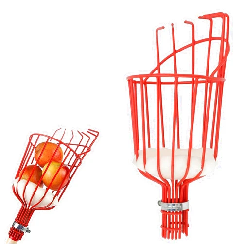 Home-X Fruit Picker Basket - Sturdy Tree Picker Tool with Adjustable Knob - Apple, Avocado, Peach, Pear, Lemon Grabber