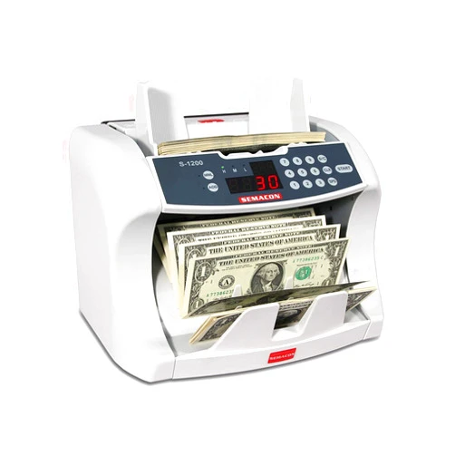 Semacon S-1200 Series 1200 Bank Grade Currency Counters with SmartFeed Advanced Banknote Feed System Technology, Speed Up to 1600 Notes Per Minute