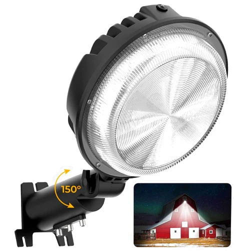 Toberich LED Barn Light, 150W 20000LM Yard Area Lights Dusk to Dawn Outdoor Lighting with Photocell 6500K Adjustable Angle Daylight IP66 Waterproof Street Lights for Security/Farmhouse/Garage