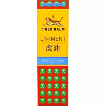 Tiger Balm Liniment, 2 oz. – Sore Muscle and Joint Relief Liniment Oil – Arthritis and Back Relieving Oil – Topical Joint Discomfort Relief - 4 Pack