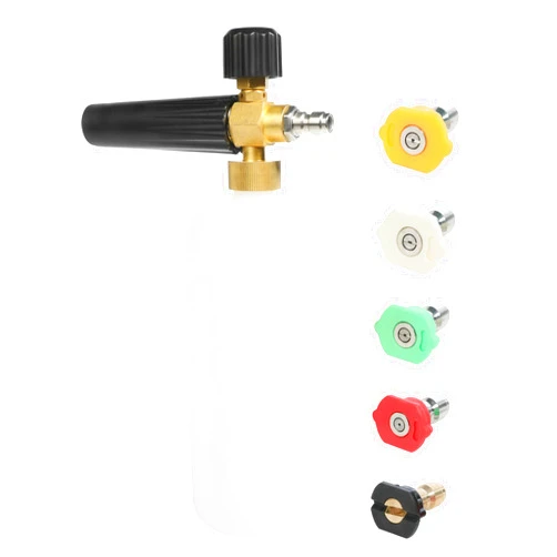 Bylikeho Car Washing Nozzles & Hose Attachments,Snow Foam Car Wash Soap Sprayer,1 Liter Adjustable Foam Cannon with 1/4