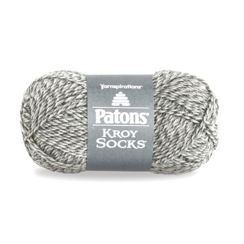 Patons Spinrite Yarns Patons Kroy Socks, 1.75 Ounce, Grey Marl