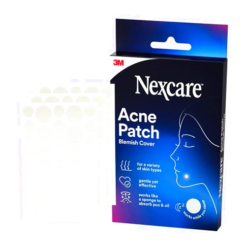 Nexcare Acne Cover, Skin Cover Absorbs Pus and Oil From Clogged Pores, Suitable Skincare for Most Skin Types - 108 Acne Covers