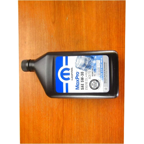 Mopar Chrysler Dodge Jeep Ram One Quart of SAE 5W-30 Maxpro Motor Oil New OEM